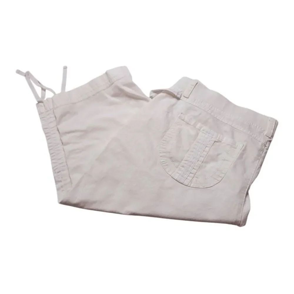 Gloria Vanderbilt white capri 16P